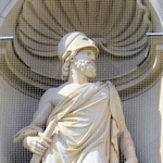 Pericles statue on the Kunsthistorisches Museum building