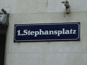 Street sign, Vienna