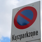 Parking zone sign