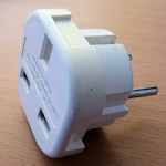 3-pin plug adaptor