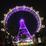 The Riesenrad at night