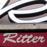 Café Ritter sign