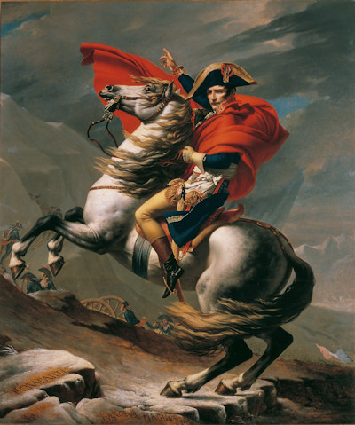 Napoleon crossing the Alps