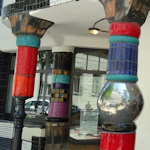 Decorative Hundertwasser columns