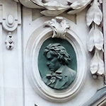 Relief at location of Beethoven's last residence