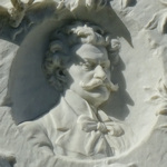 Relief on the Strauss grave