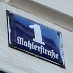 Mahler street sign