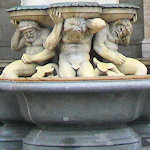 Tritons on a fountain