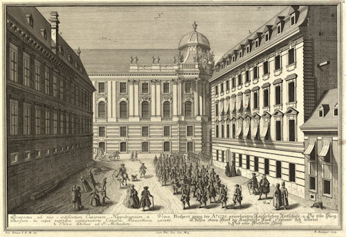 View of the new 1735 Imperial riding school; Wien Museum