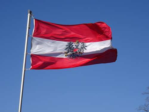 The flag of Austria