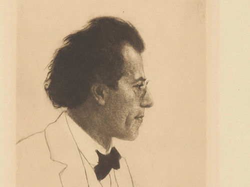 A portrait of Gustav Mahler