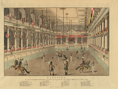 The imperial carousel in the winter riding school; Wien Museum Inv.-Nr. 23711/1