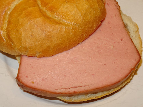 Leberkäse in a roll