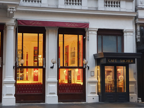 Entrance to Café Sacher