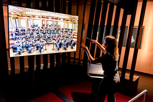 Conducting a virtual orchestra