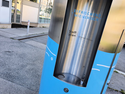 Drinking water fountain in Vienna