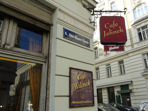 Cafe Jelinek signs