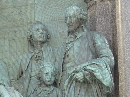 Haydn and Mozart reliefs