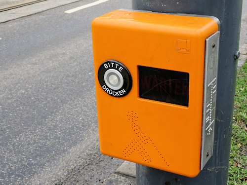 Pedestrian crossing button