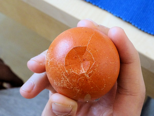 A cracked egg