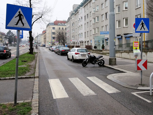 Zebra crossing in Vienna