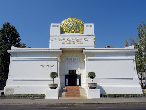 The front of the Secession building