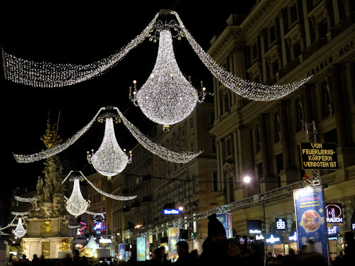 New Year lights on the Graben