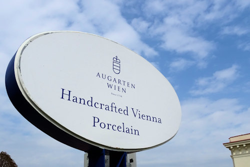 Augarten Porcelain sign