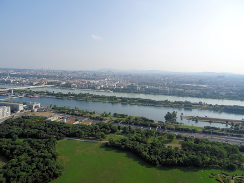 The Danube and Donauinsel