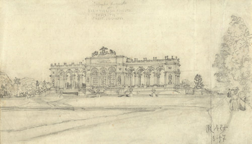 Gloriette drawing from 1847