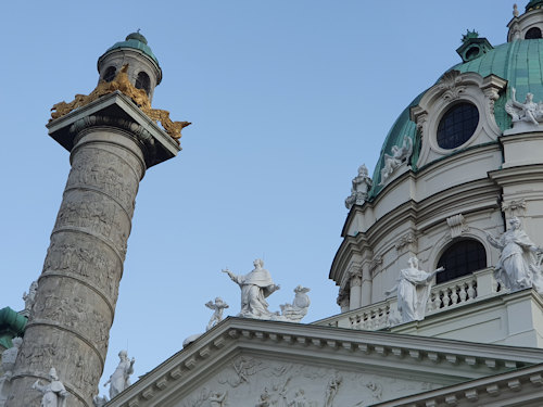 Karlskirche column and dome