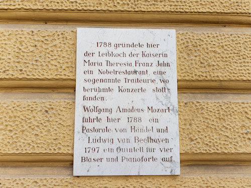 Mozart and Beethoven plaque