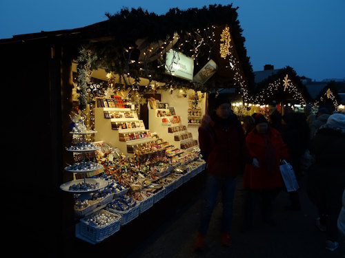 Christmas market booth