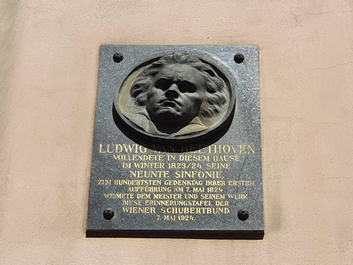 Beethoven plaque on Ungargasse