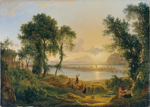 Landscape painting by Joseph Rebell