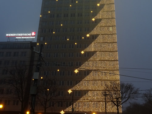 Ringturm Christmas tree lights