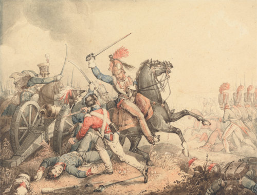 Paiting of a scene from Waterloo courtesy of the Yale Center for British Art