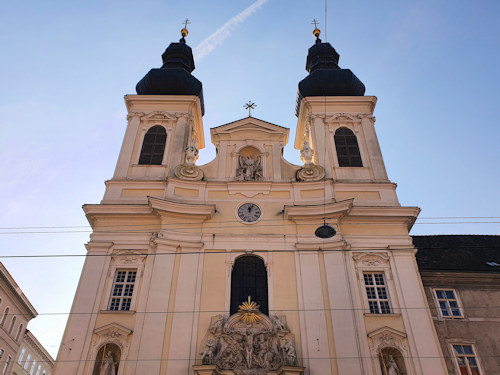 Twin towers of the Church of the Holy Trinity