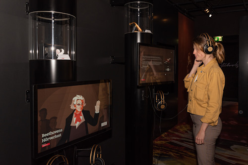 Beethoven installation on his hearing loss