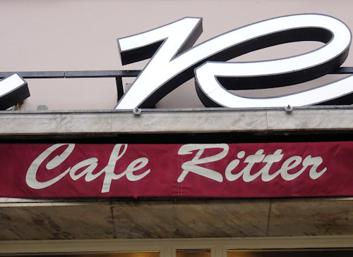 Cafe Ritter sign