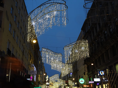 Christmas lights on Kärtnerstraße
