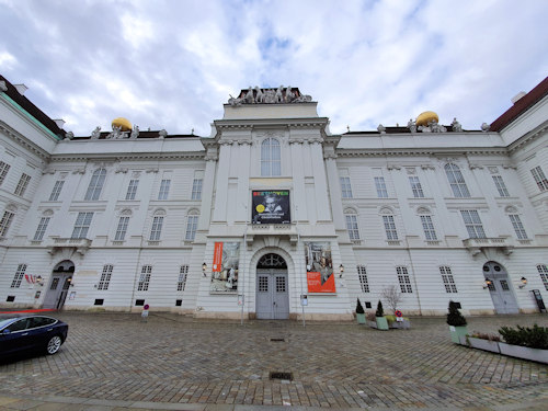 The National Library's Josefsplatz entrance