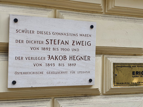 Stefan Zweig plaque