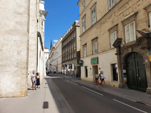 View down Augustinerstrasse