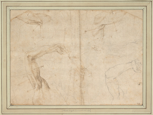 Michelangelo preliminary drawing