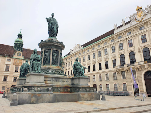 Bronze monument in the Hofburg