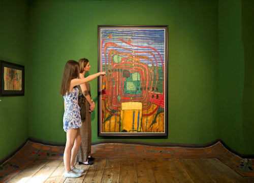 Inside the Hundertwasser Museum