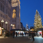 Market view at night