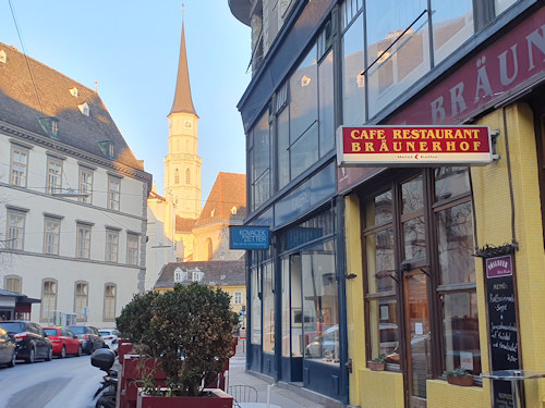 View down Stallburggasse