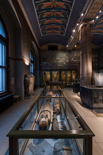 Gallery view of the Egyptian section of the Kunsthistorisches Museum
